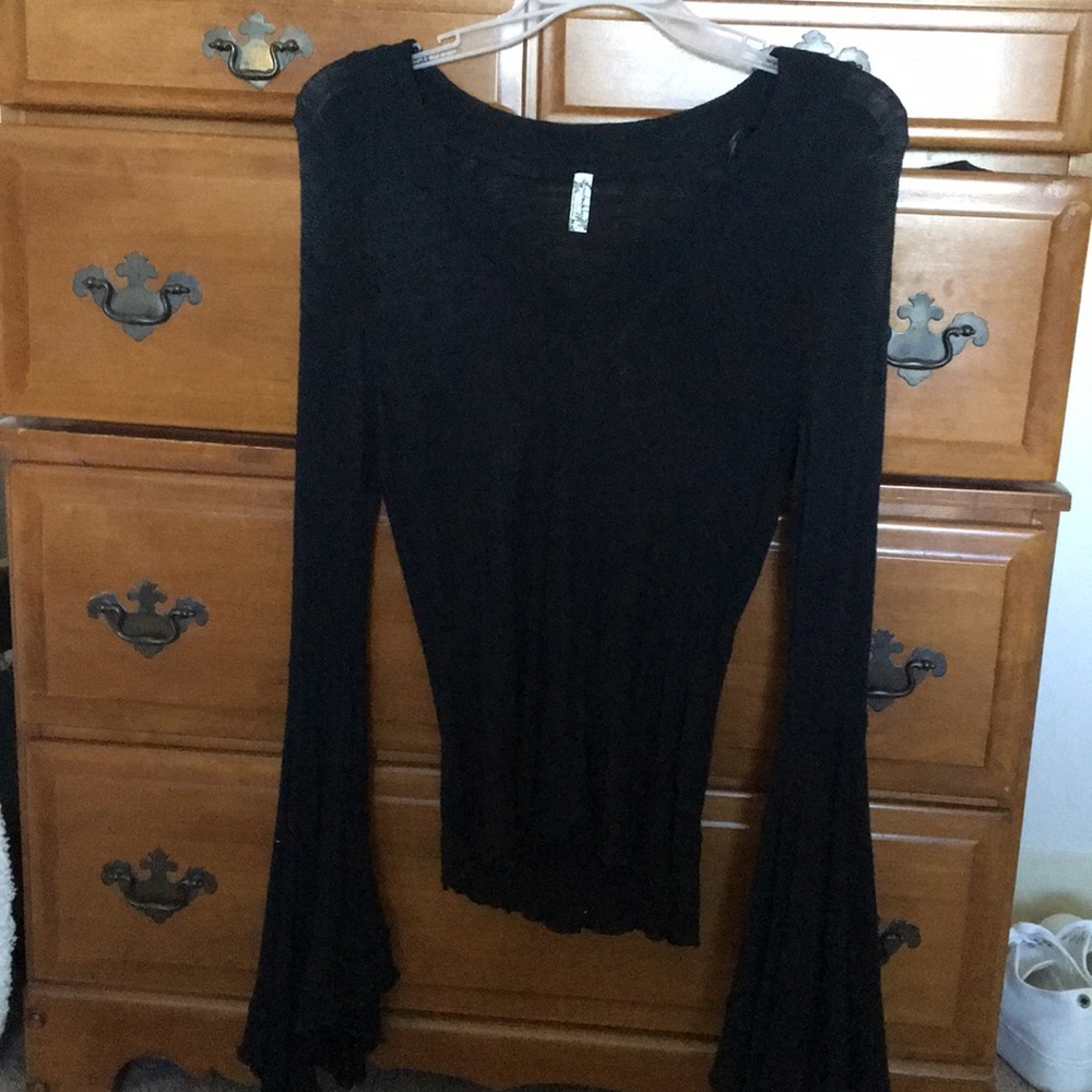 Free people fringe bell sleeve